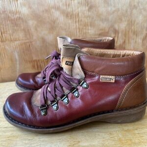 Pikolinos Uruguay Leather Ankle Hiking Boot Lace Up